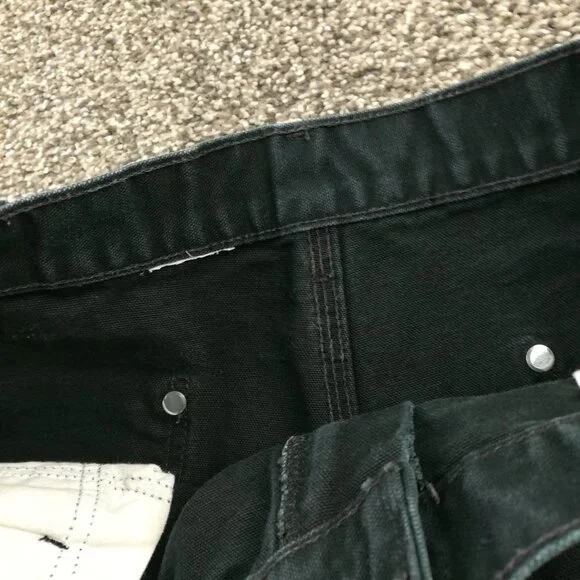 Vintage Carhartt Carpenter Double Knee Work Pants 32x30 B01 BLK